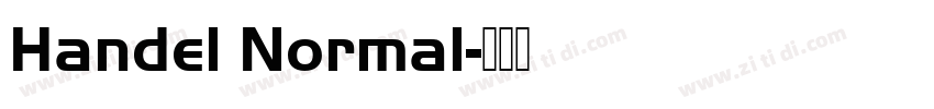 Handel Normal字体转换